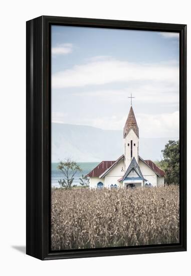 Church at Lake Toba (Danau Toba), North Sumatra, Indonesia, Southeast Asia, Asia-Matthew Williams-Ellis-Framed Premier Image Canvas