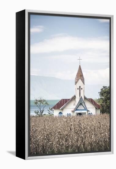 Church at Lake Toba (Danau Toba), North Sumatra, Indonesia, Southeast Asia, Asia-Matthew Williams-Ellis-Framed Premier Image Canvas