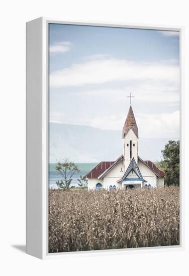 Church at Lake Toba (Danau Toba), North Sumatra, Indonesia, Southeast Asia, Asia-Matthew Williams-Ellis-Framed Premier Image Canvas