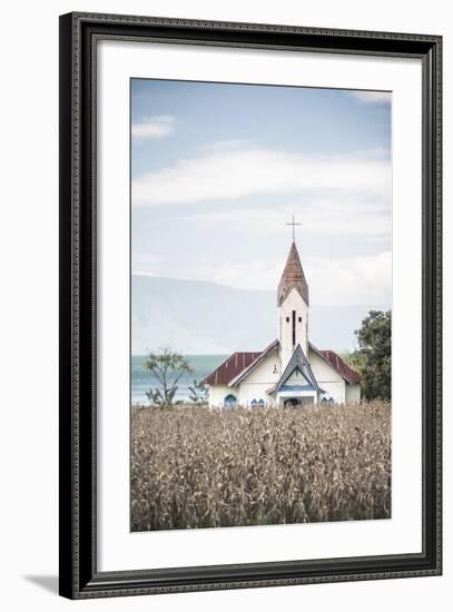 Church at Lake Toba (Danau Toba), North Sumatra, Indonesia, Southeast Asia, Asia-Matthew Williams-Ellis-Framed Photographic Print