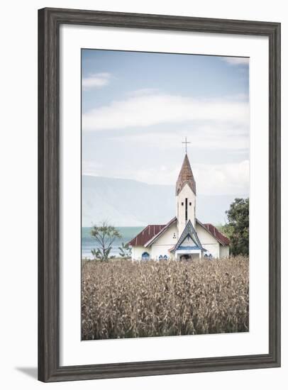 Church at Lake Toba (Danau Toba), North Sumatra, Indonesia, Southeast Asia, Asia-Matthew Williams-Ellis-Framed Photographic Print