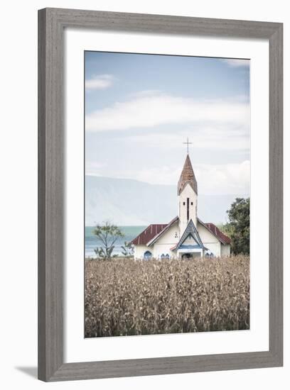 Church at Lake Toba (Danau Toba), North Sumatra, Indonesia, Southeast Asia, Asia-Matthew Williams-Ellis-Framed Photographic Print