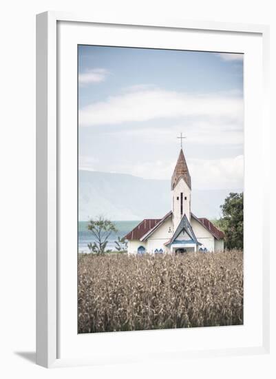 Church at Lake Toba (Danau Toba), North Sumatra, Indonesia, Southeast Asia, Asia-Matthew Williams-Ellis-Framed Photographic Print