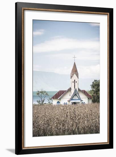 Church at Lake Toba (Danau Toba), North Sumatra, Indonesia, Southeast Asia, Asia-Matthew Williams-Ellis-Framed Photographic Print