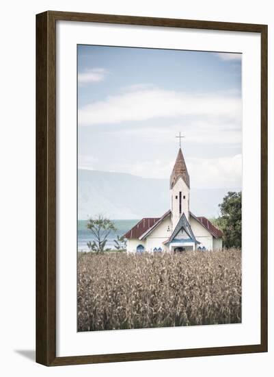 Church at Lake Toba (Danau Toba), North Sumatra, Indonesia, Southeast Asia, Asia-Matthew Williams-Ellis-Framed Photographic Print