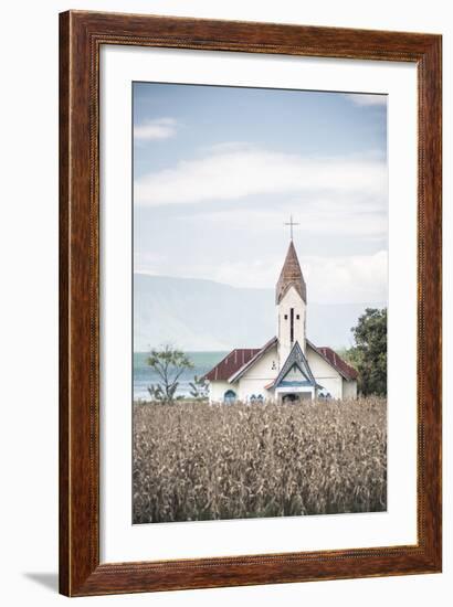 Church at Lake Toba (Danau Toba), North Sumatra, Indonesia, Southeast Asia, Asia-Matthew Williams-Ellis-Framed Photographic Print