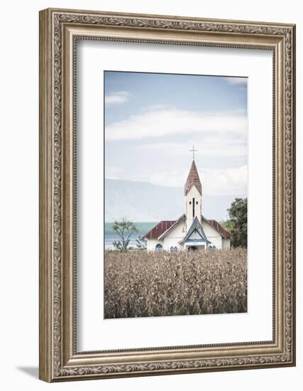 Church at Lake Toba (Danau Toba), North Sumatra, Indonesia, Southeast Asia, Asia-Matthew Williams-Ellis-Framed Photographic Print