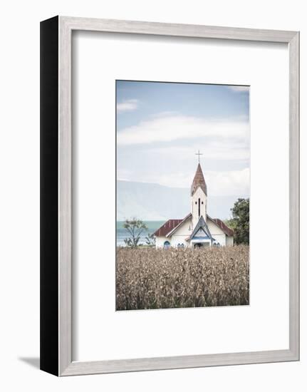 Church at Lake Toba (Danau Toba), North Sumatra, Indonesia, Southeast Asia, Asia-Matthew Williams-Ellis-Framed Photographic Print