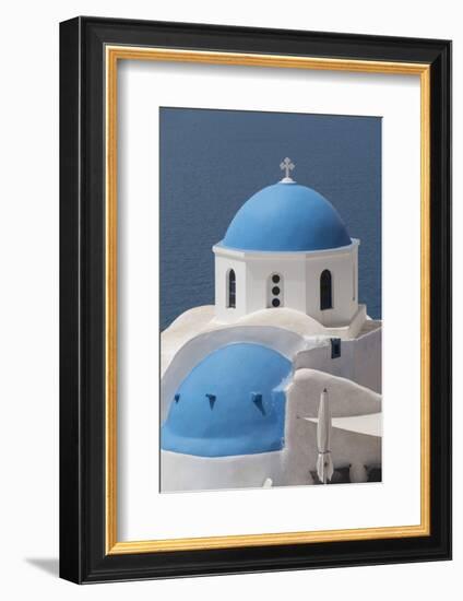 Church at Oia, Santorini, Cyclades, Greek Islands, Greece-Rolf Richardson-Framed Photographic Print