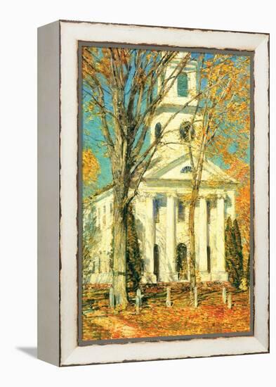 Church at Old Lyme, Connecticut-Childe Hassam-Framed Stretched Canvas