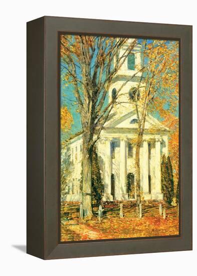 Church at Old Lyme, Connecticut-Childe Hassam-Framed Stretched Canvas