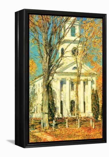 Church at Old Lyme, Connecticut-Childe Hassam-Framed Stretched Canvas