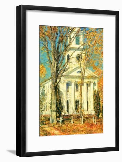 Church at Old Lyme, Connecticut-Childe Hassam-Framed Art Print