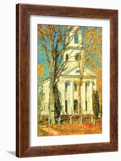 Church at Old Lyme, Connecticut-Childe Hassam-Framed Art Print