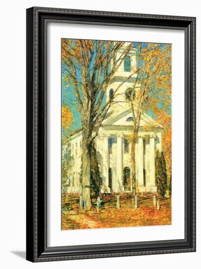 Church at Old Lyme, Connecticut-Childe Hassam-Framed Art Print