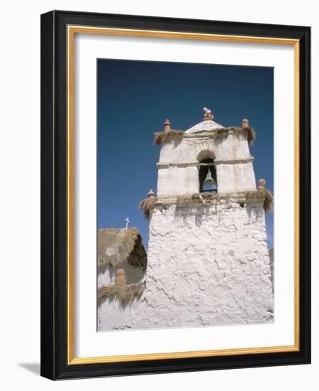 Church, at the Aymara Pastoral Village of Parinacota, Chile-Geoff Renner-Framed Photographic Print