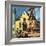 "Church Belfry Repair," April 20, 1946-E. Melbourne Brindle-Framed Giclee Print