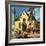 "Church Belfry Repair," April 20, 1946-E. Melbourne Brindle-Framed Giclee Print