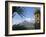 Church Belfry Ruins and Volcanic Cone, Bicol Province, Luzon Island, Philippines-Kober Christian-Framed Photographic Print