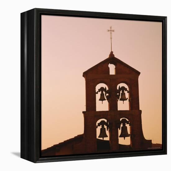 Church Bells at Sunset, Florence, Tuscany, Italy-Roy Rainford-Framed Premier Image Canvas