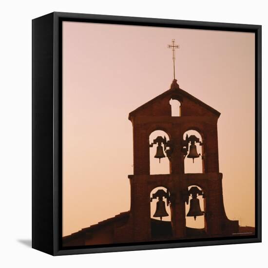 Church Bells at Sunset, Florence, Tuscany, Italy-Roy Rainford-Framed Premier Image Canvas