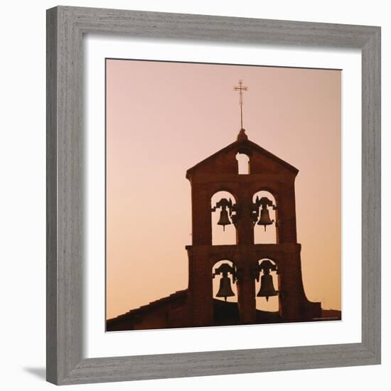 Church Bells at Sunset, Florence, Tuscany, Italy-Roy Rainford-Framed Photographic Print