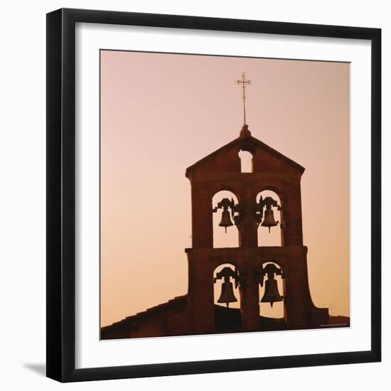 Church Bells at Sunset, Florence, Tuscany, Italy-Roy Rainford-Framed Photographic Print