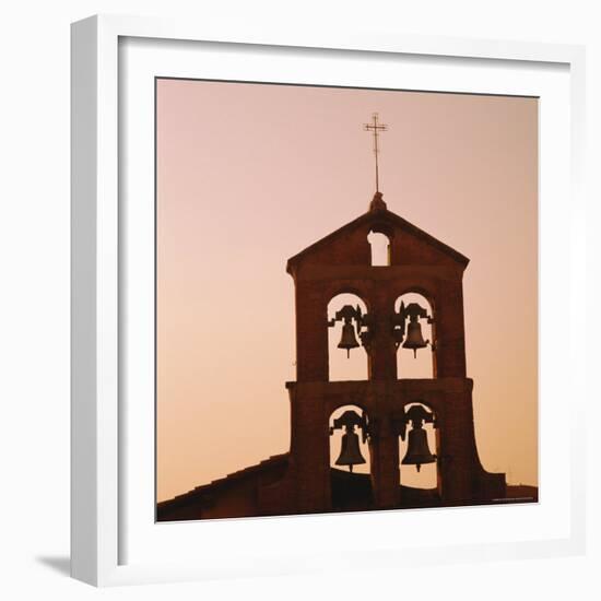 Church Bells at Sunset, Florence, Tuscany, Italy-Roy Rainford-Framed Photographic Print