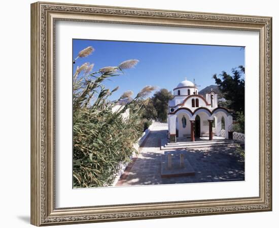 Church by the Port, Mandraki, Island of Nissyros, Dodecanese, Greece-Ken Gillham-Framed Photographic Print