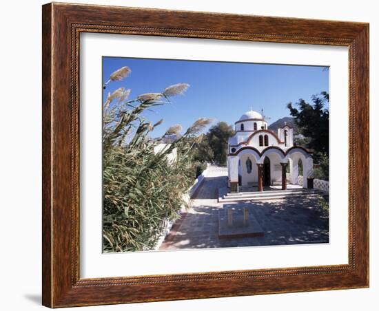 Church by the Port, Mandraki, Island of Nissyros, Dodecanese, Greece-Ken Gillham-Framed Photographic Print