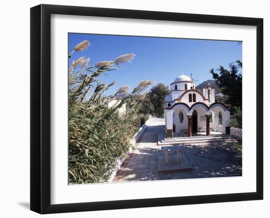 Church by the Port, Mandraki, Island of Nissyros, Dodecanese, Greece-Ken Gillham-Framed Photographic Print