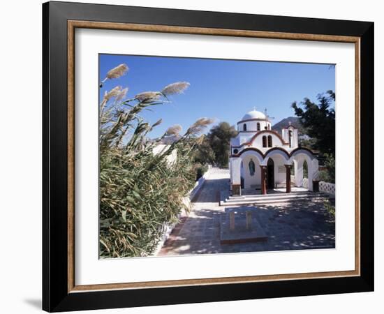 Church by the Port, Mandraki, Island of Nissyros, Dodecanese, Greece-Ken Gillham-Framed Photographic Print