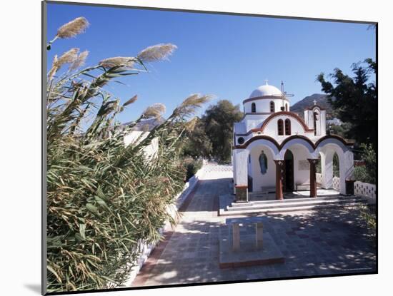 Church by the Port, Mandraki, Island of Nissyros, Dodecanese, Greece-Ken Gillham-Mounted Photographic Print