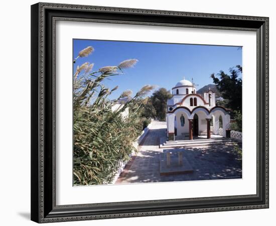 Church by the Port, Mandraki, Island of Nissyros, Dodecanese, Greece-Ken Gillham-Framed Photographic Print