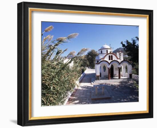 Church by the Port, Mandraki, Island of Nissyros, Dodecanese, Greece-Ken Gillham-Framed Photographic Print