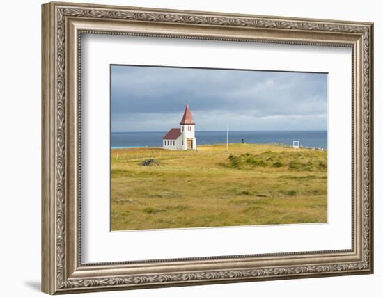 Church by the Sea, Hellnar, Snaefellsnes Peninsula, Iceland, Polar Regions-Miles Ertman-Framed Photographic Print