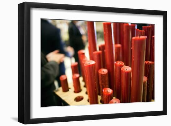 Church Candles in Spain-Felipe Rodriguez-Framed Photographic Print