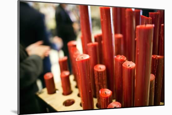 Church Candles in Spain-Felipe Rodriguez-Mounted Photographic Print