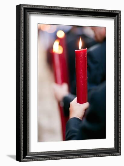 Church Candles in Spain-Felipe Rodriguez-Framed Photographic Print