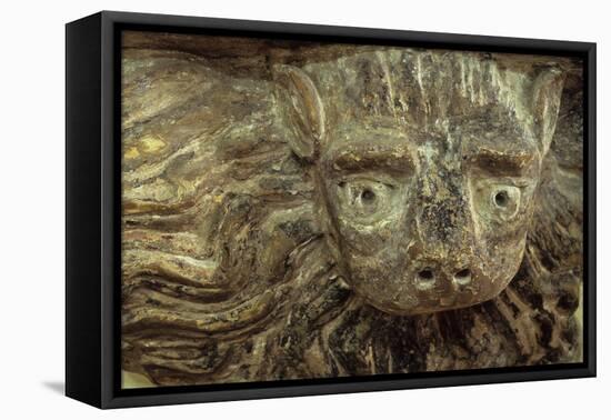 Church Carving-Den Reader-Framed Premier Image Canvas