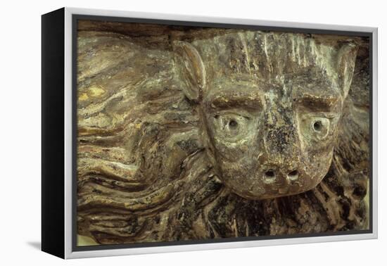 Church Carving-Den Reader-Framed Premier Image Canvas