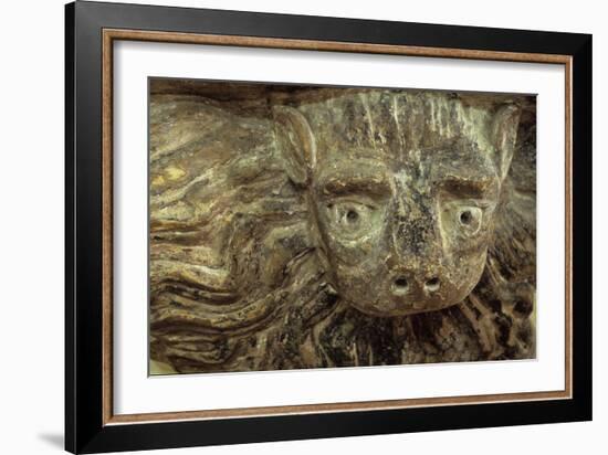 Church Carving-Den Reader-Framed Photographic Print