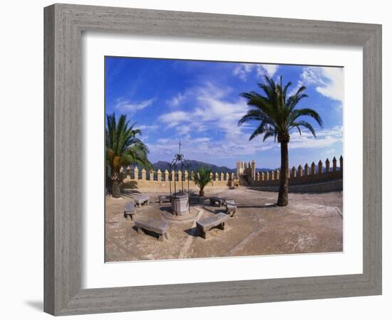 Church Courtyard, Arta, Mallorca, Spain-Hans Peter Merten-Framed Photographic Print