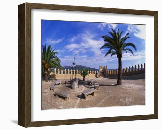 Church Courtyard, Arta, Mallorca, Spain-Hans Peter Merten-Framed Photographic Print