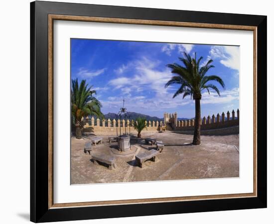 Church Courtyard, Arta, Mallorca, Spain-Hans Peter Merten-Framed Photographic Print