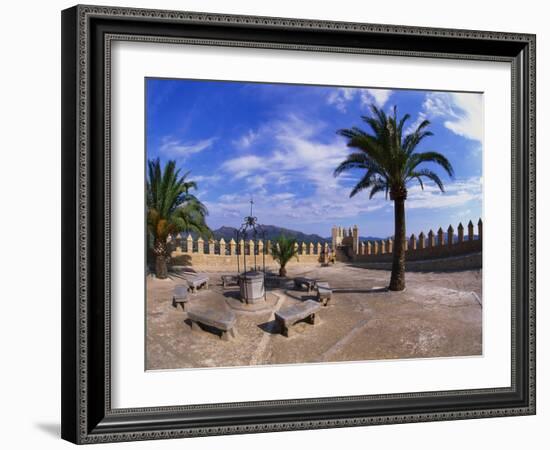 Church Courtyard, Arta, Mallorca, Spain-Hans Peter Merten-Framed Photographic Print