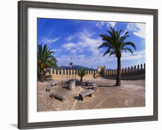 Church Courtyard, Arta, Mallorca, Spain-Hans Peter Merten-Framed Photographic Print