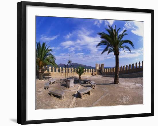Church Courtyard, Arta, Mallorca, Spain-Hans Peter Merten-Framed Photographic Print