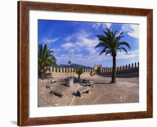 Church Courtyard, Arta, Mallorca, Spain-Hans Peter Merten-Framed Photographic Print