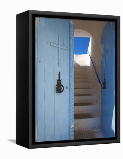 Church Entrance, Chania, Crete, Greek Islands, Greece, Europe-Sakis Papadopoulos-Framed Premier Image Canvas